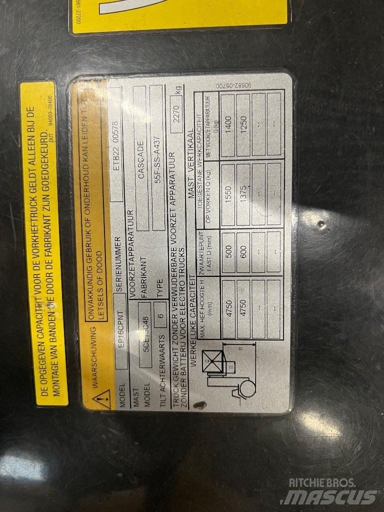 CAT EP16 CPNT Wózki elektryczne