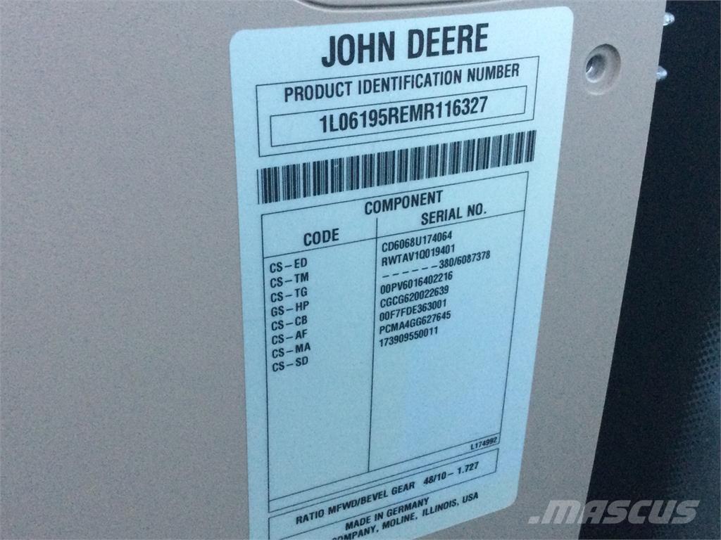 John Deere 6195R Ciągniki rolnicze