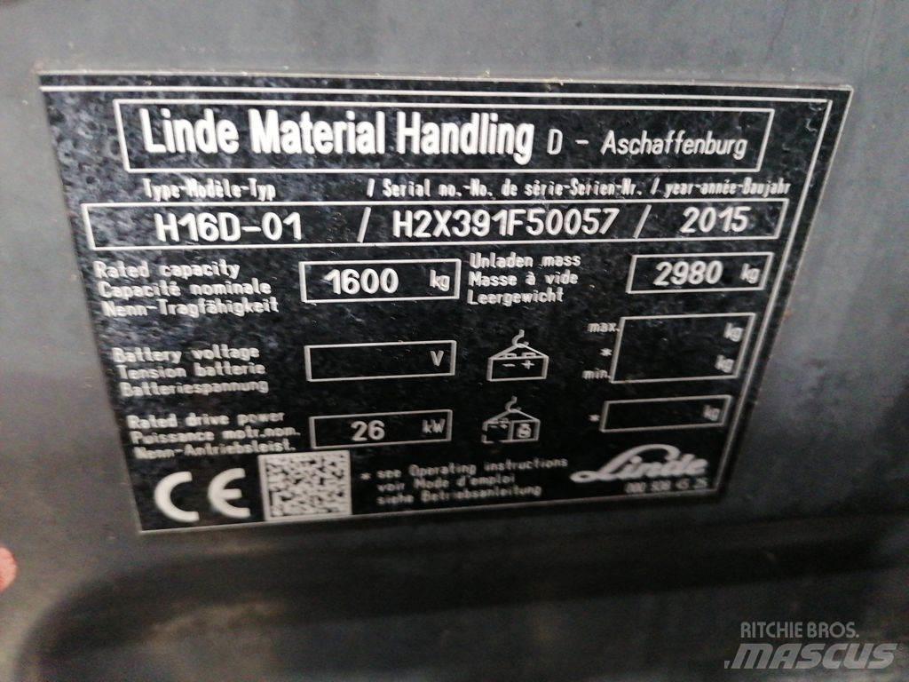 Linde H16D-01 Wózki Diesla