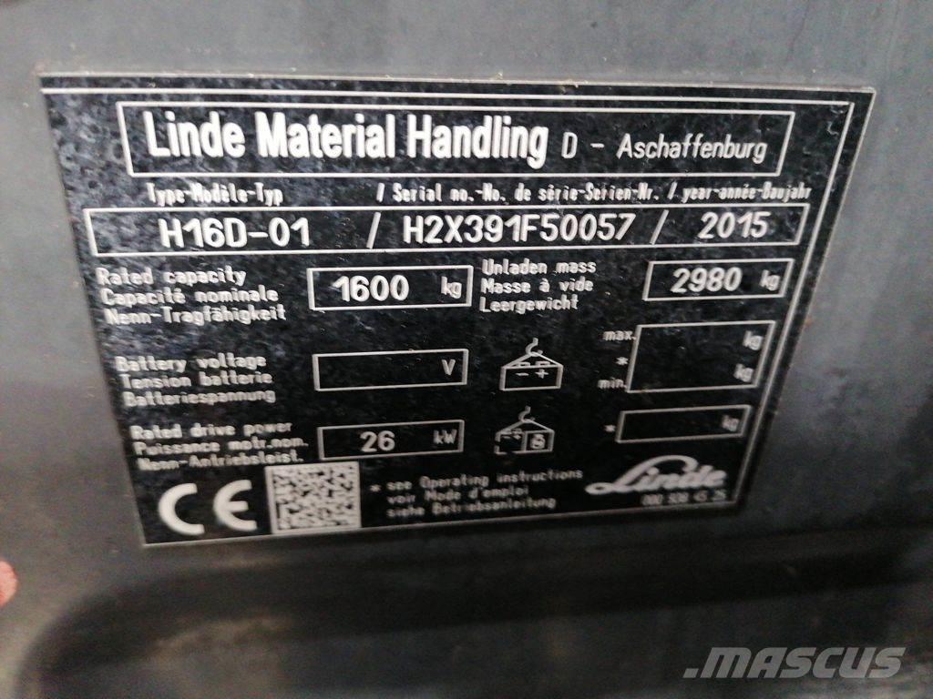 Linde H16D-01 Wózki Diesla