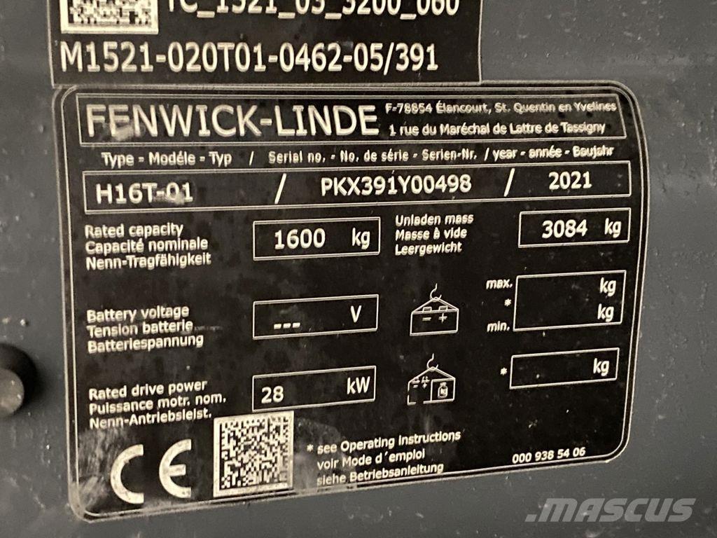 Linde H16T-01 Wózki LPG