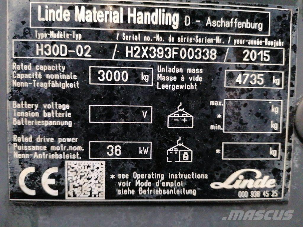 Linde H30D-02 Wózki Diesla