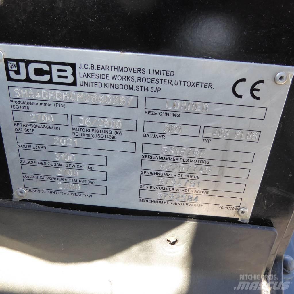 JCB 403 plus Ładowarki kołowe