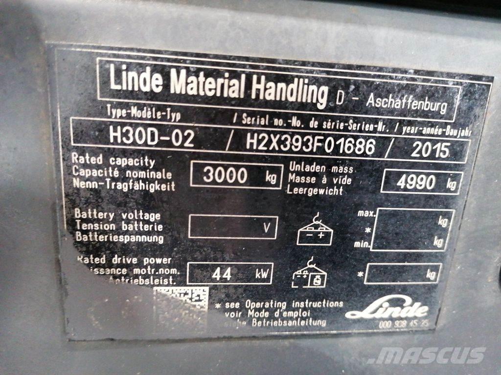 Linde H30D-02 Wózki Diesla