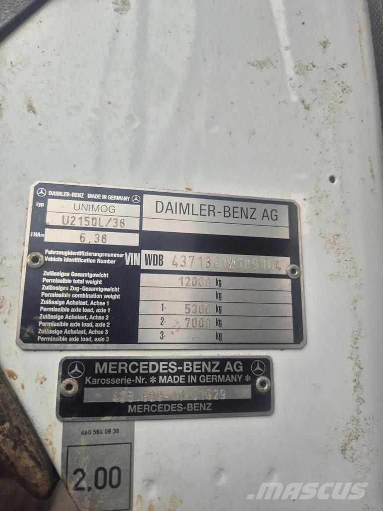 Unimog u 2150l38 Wiertnice do nawierzchni