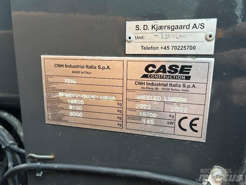 CASE 721G Ładowarki kołowe