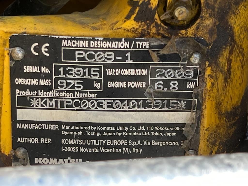 Komatsu PC 09-1 Minikoparki
