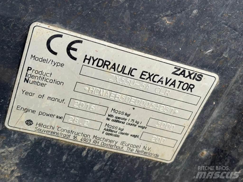 Hitachi ZX55U-5A Minikoparki
