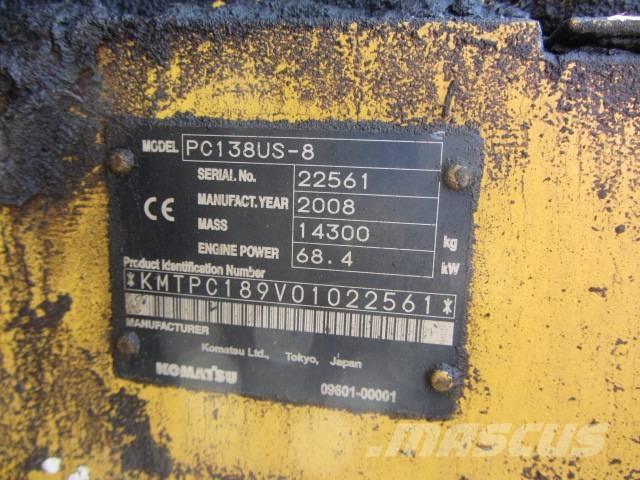 Komatsu PC 138-8 US Koparki gąsienicowe
