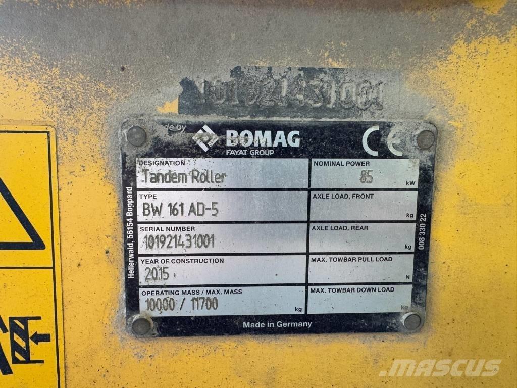 Bomag BW 161 AD-5 Walce dwubębnowe