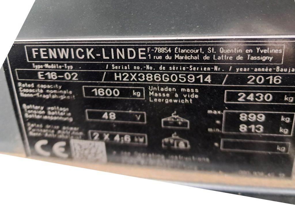 Linde E16-02 Wózki elektryczne