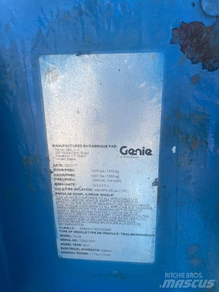 Genie TZ-34/20 Podnośniki na przyczepach