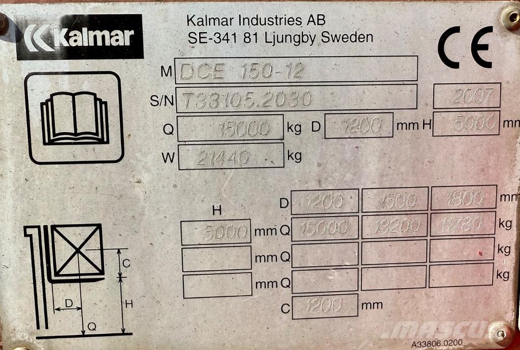 Kalmar DCE 150-12 Wózki Diesla