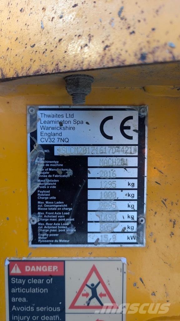 Thwaites 1 ton Wozidła kolebkowe