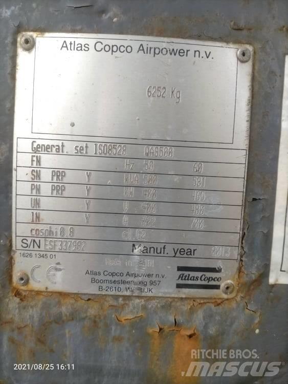 Atlas Copco QAS 500 Agregaty prądotwórcze Diesla