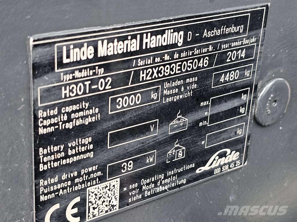 Linde H30T-02 Wózki LPG