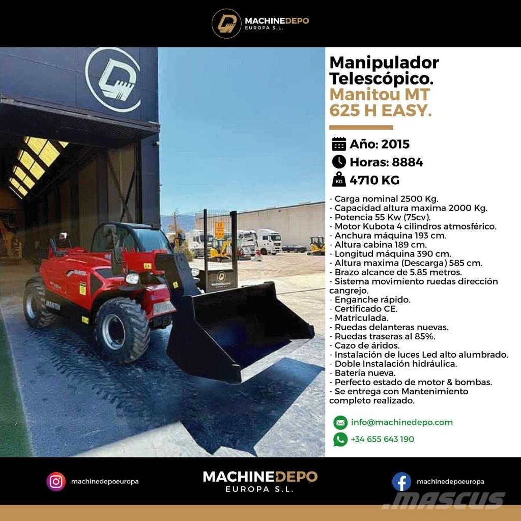 Manitou MT 625 H Ładowarki teleskopowe