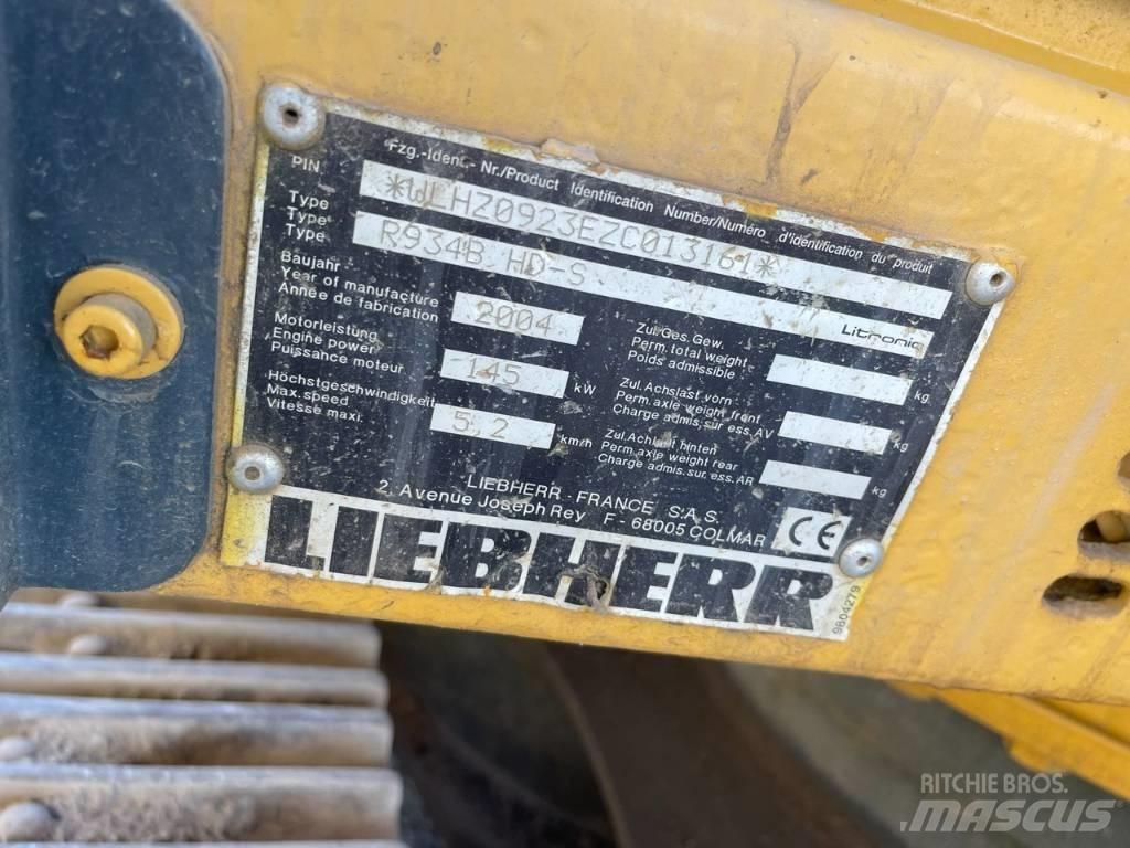 Liebherr R 934 B Koparki gąsienicowe