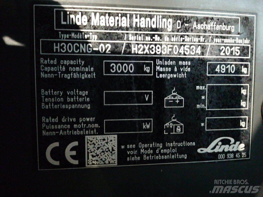 Linde H30TCNG-02 Wózki LPG