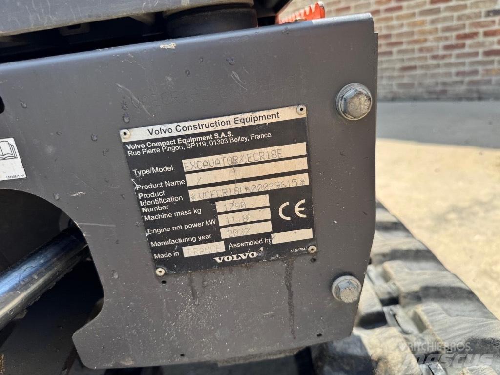 Volvo ECR 18 E Minikoparki