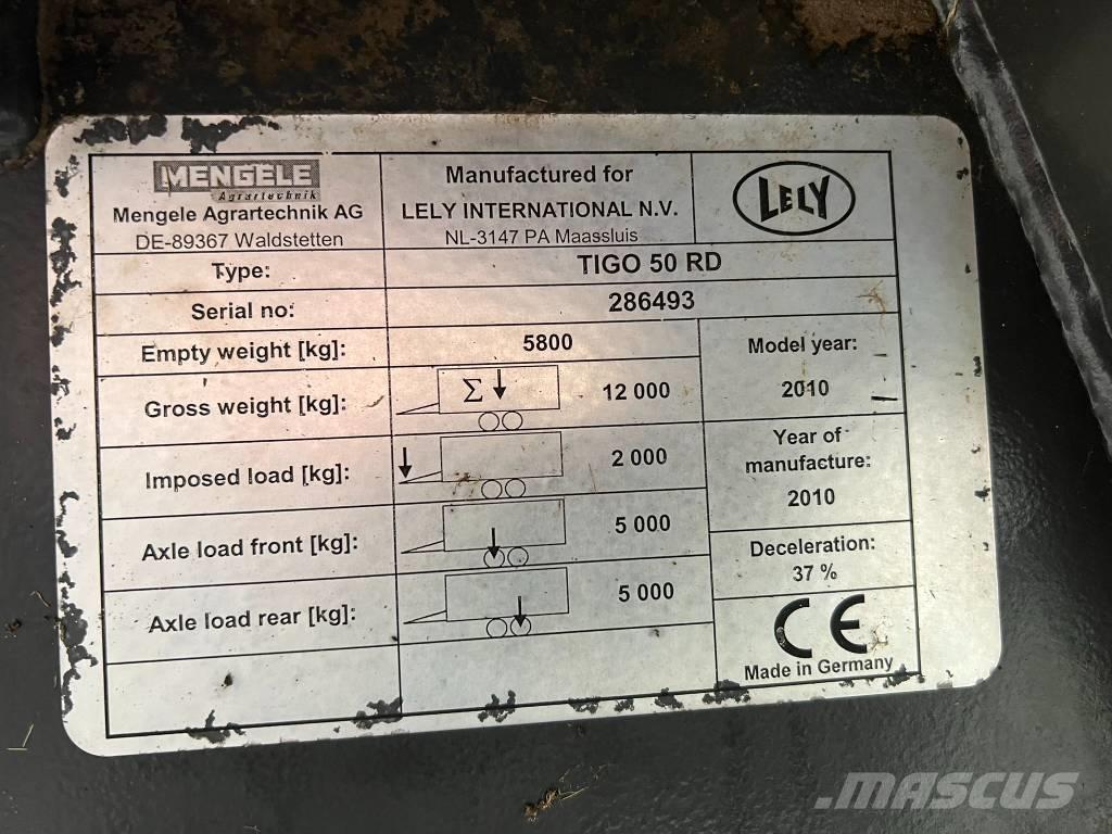 Lely Tigo 50 R D Przyczepy samozaładowcze