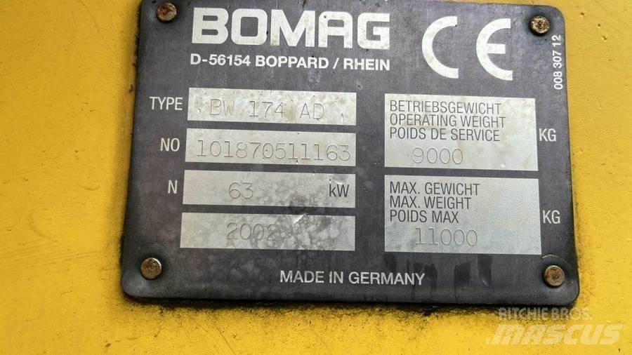 Bomag BW174 AD Walce dwubębnowe
