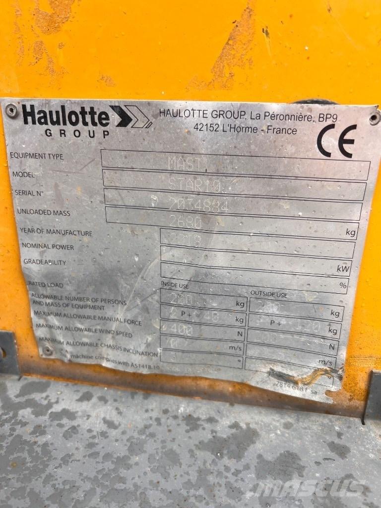Haulotte Star 10 Podnośniki teleskopowe
