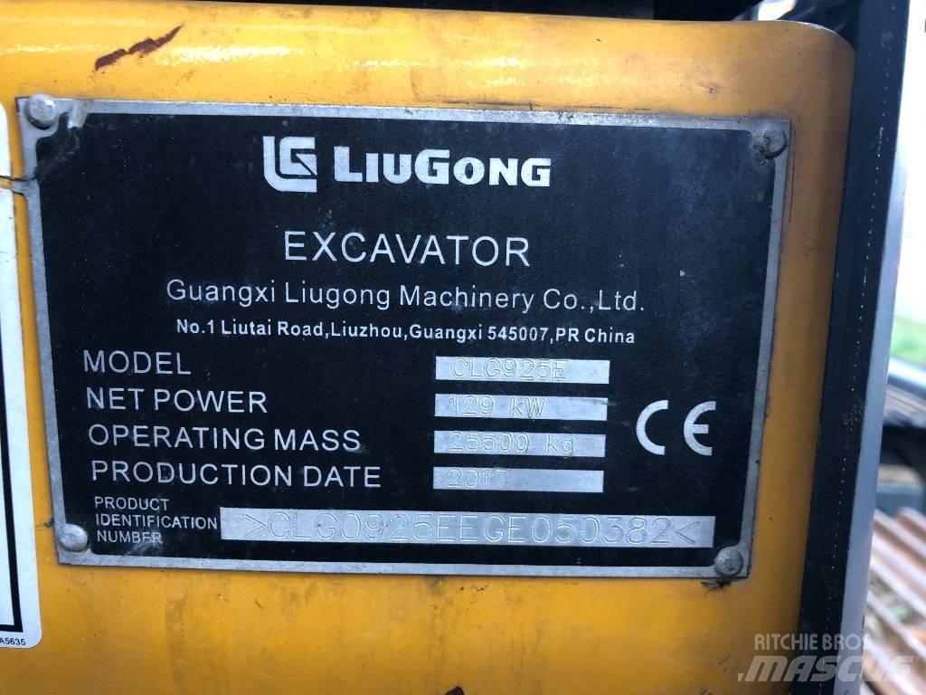 LiuGong 925E Koparki gąsienicowe