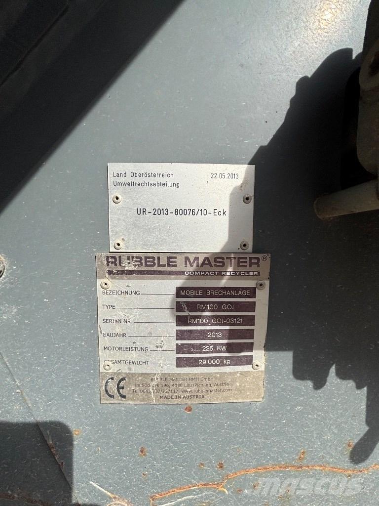 Rubble Master RM 100 Kruszarki mobilne