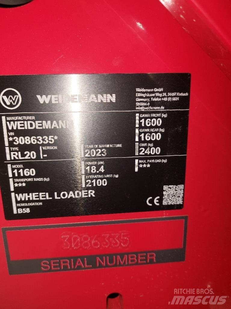 Weidemann 1160 Ładowarki wielofunkcyjne