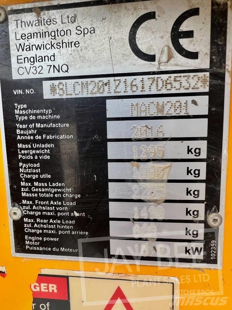 Thwaites 1 ton Wozidła kolebkowe