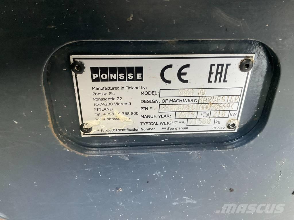 Ponsse ERGO 8W Harwestery