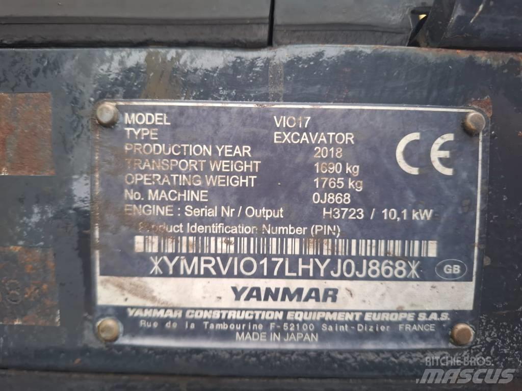Yanmar Vio 17 Minikoparki