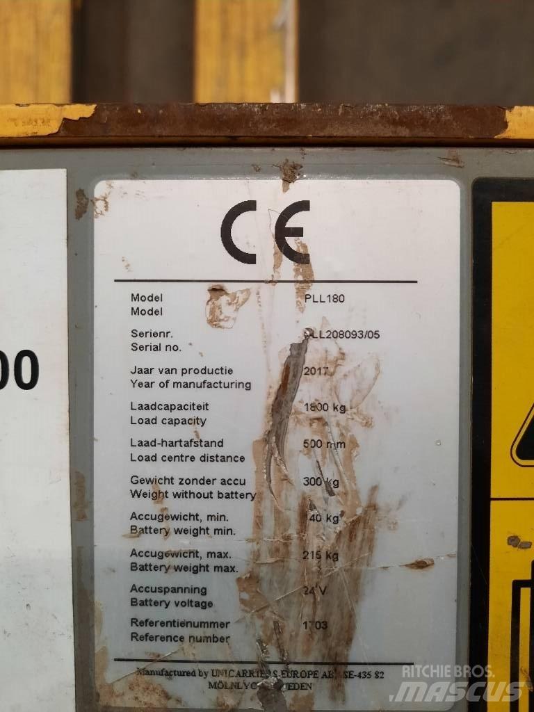 UniCarriers PLL180 Wózki widłowe unoszące