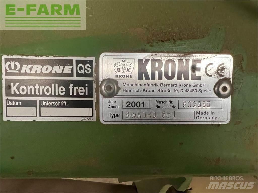 Krone Swadro 651 Ciągnikowe żniwiarki pokosowe