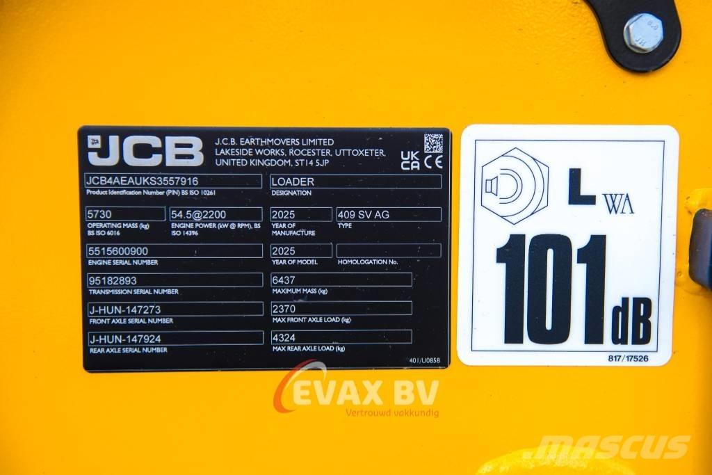 JCB 409 Ładowarki kołowe
