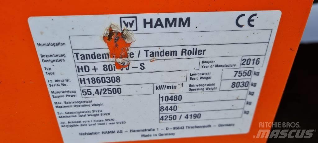 Hamm HD+ 80 i VV-S Walce dwubębnowe