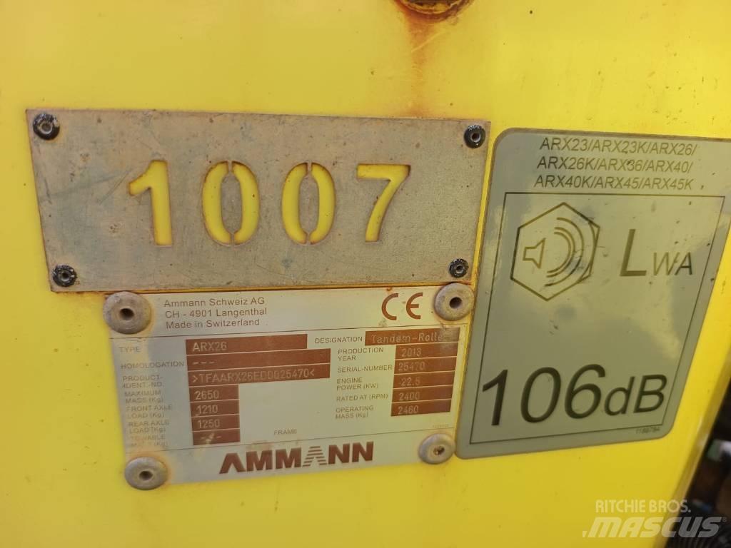 Ammann ARX 26 Walce dwubębnowe