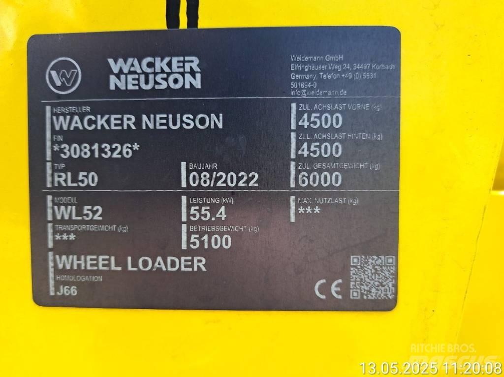 Wacker Neuson WL52 Ładowarki kołowe
