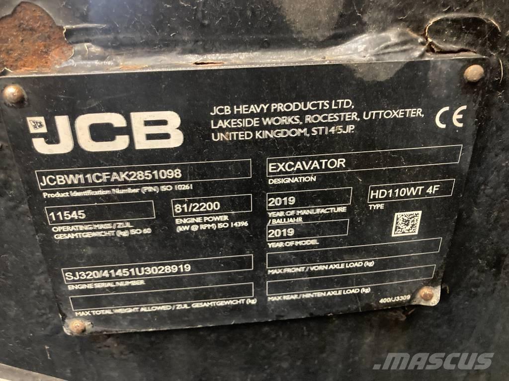 JCB Hydradig HD110W Koparki kołowe