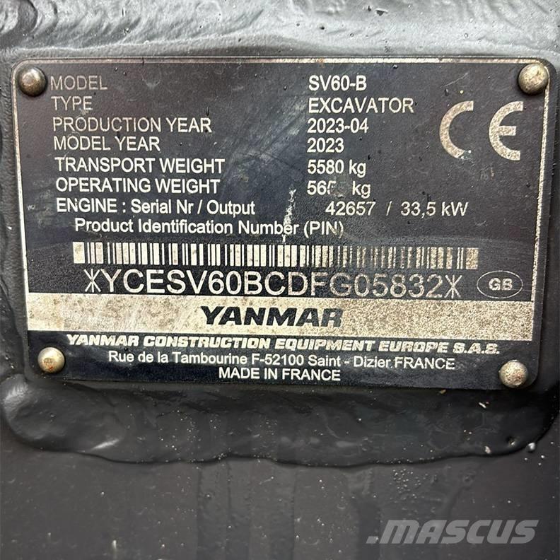 Yanmar SV60-B Minikoparki