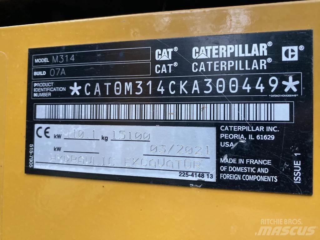 CAT 314 Next gen Koparki kołowe