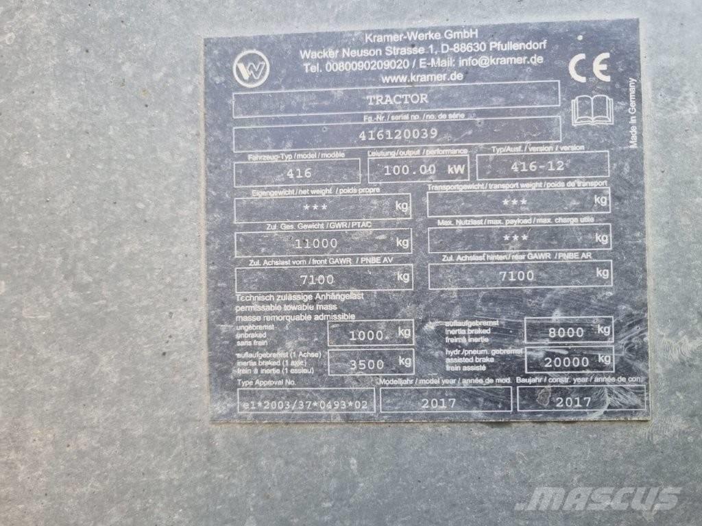 Kramer KT 447 Ładowarki teleskopowe