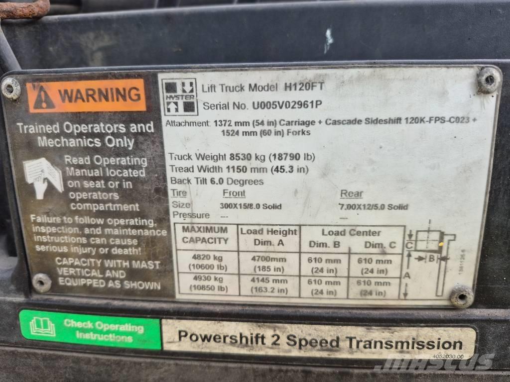 Hyster H 120 Wózki widłowe inne