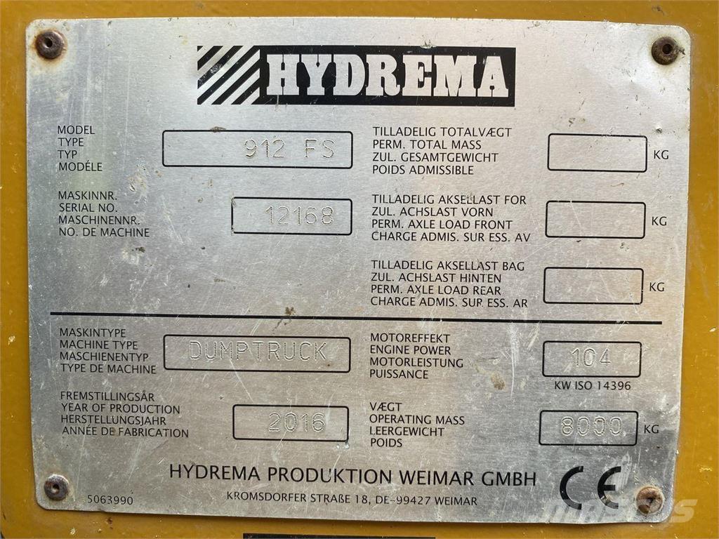 Hydrema 912 Wozidła kolebkowe