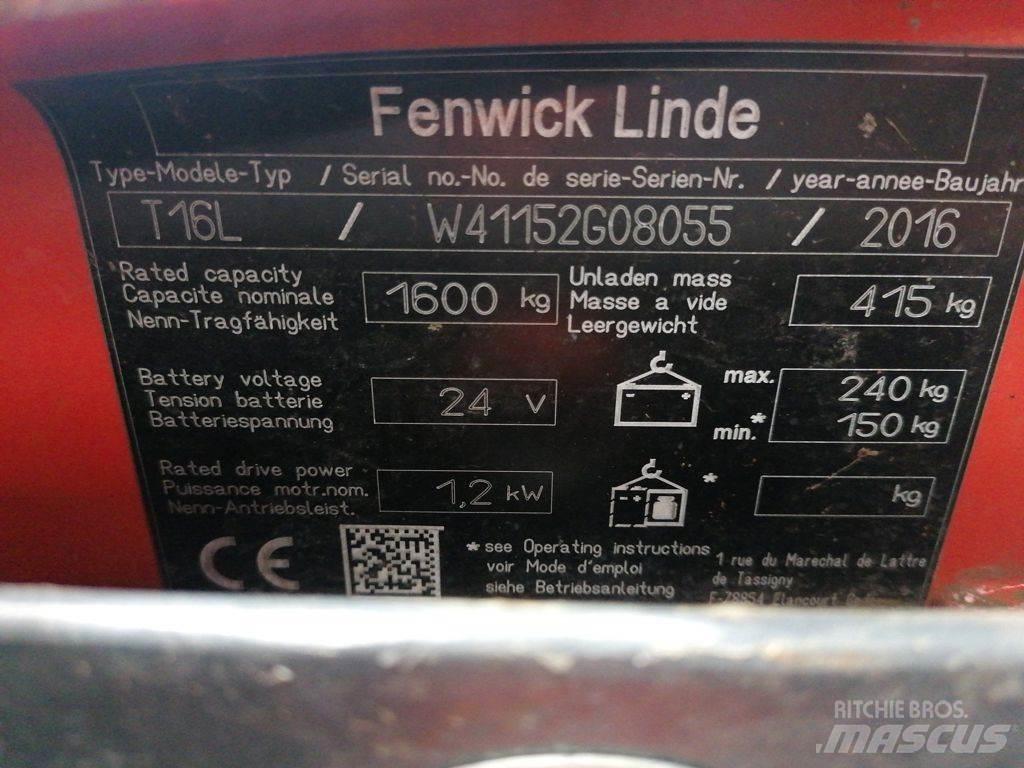 Linde T16L Wózki paletowe ręczne