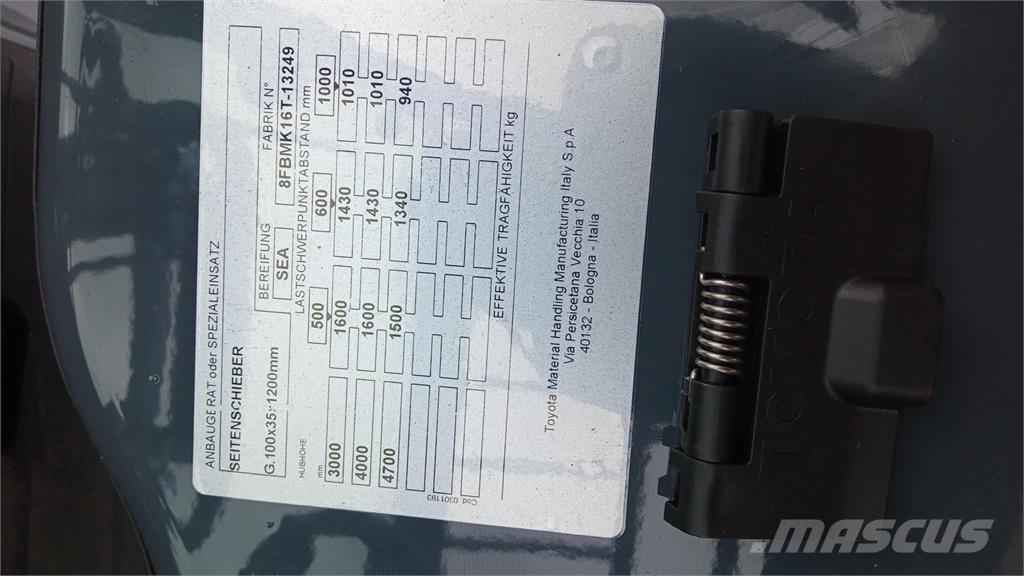 Toyota 8FBMK16T Wózki elektryczne