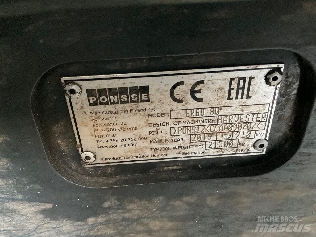 Ponsse ERGO 8W Harwestery