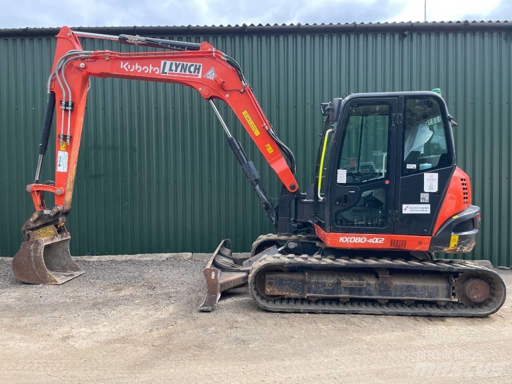 Kubota KX 080-4 Midikoparki  7t - 12t