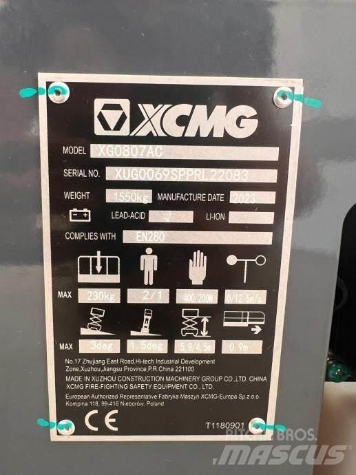 XCMG XG0807AC Podnośniki nożycowe
